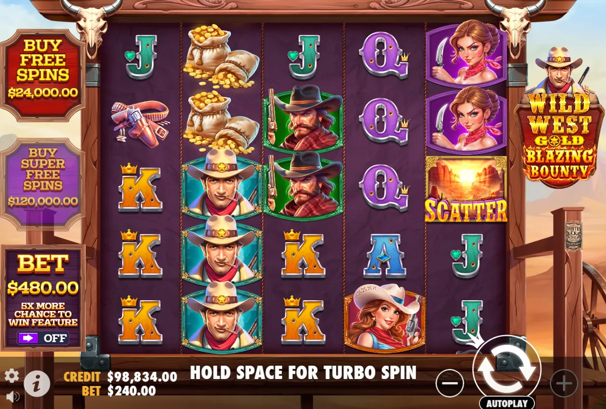 Wild West Gold Blazing Bounty