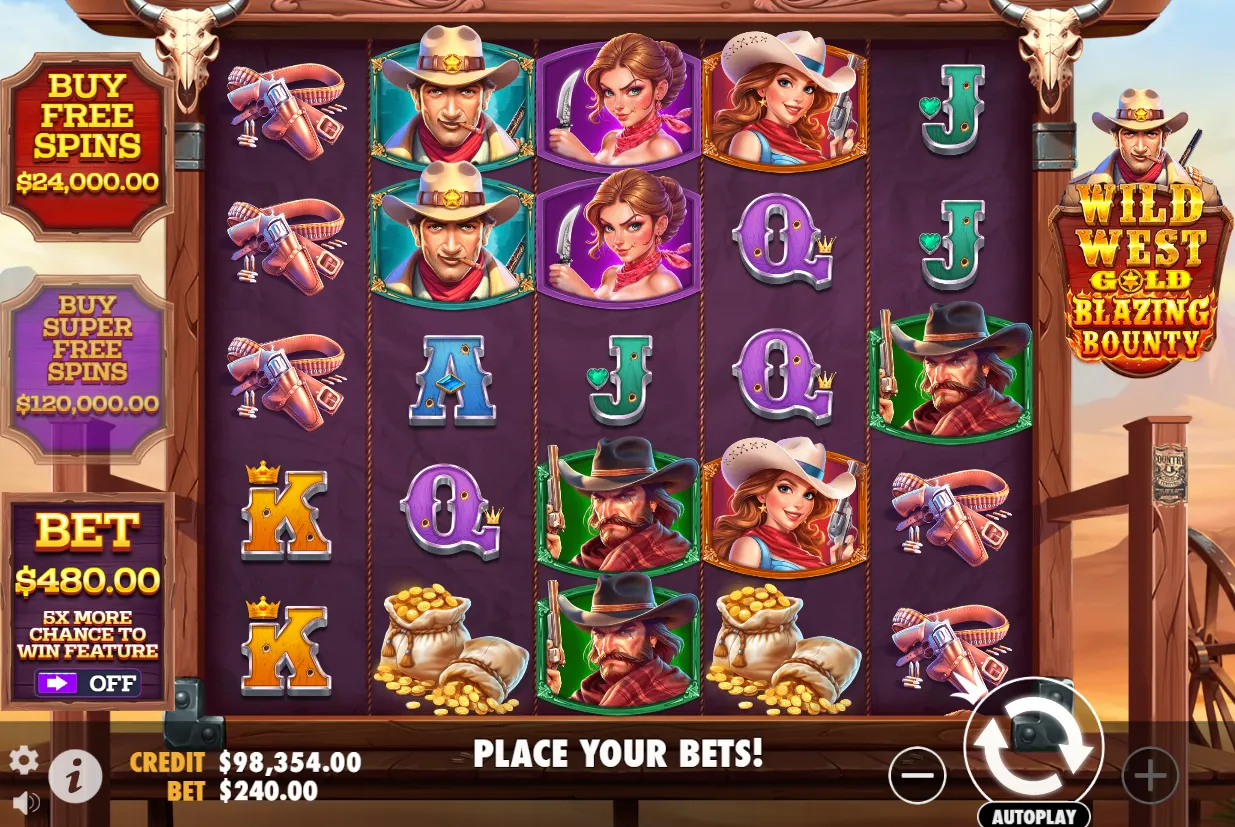 Wild West Gold Blazing Bounty Slot